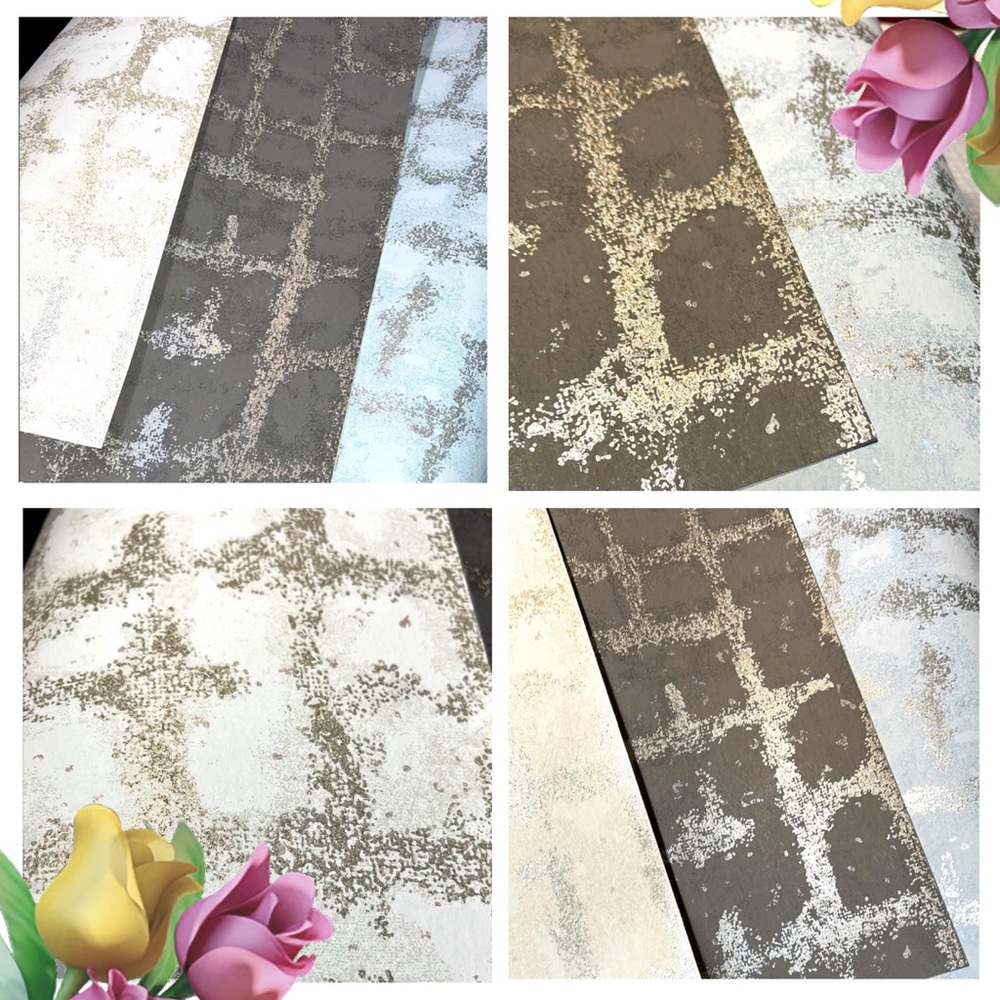 4 Large Designer sparkling Modern Abstract Street Prints Wallpaper sample sheets